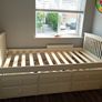Single white pull out bed Image 4