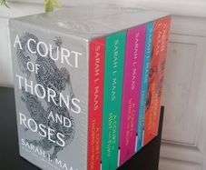 Books    set of five new sealed  A court of thrones and roses  by sarah  j. Mass