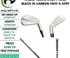 Titleist T250.U Utility #3 Iron 20 Degree / Tensi Black 1K Carbon 95HY X-Stiff