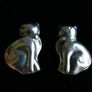 Vintage Sterling Silver 925  Earrings 2,13g Image 4