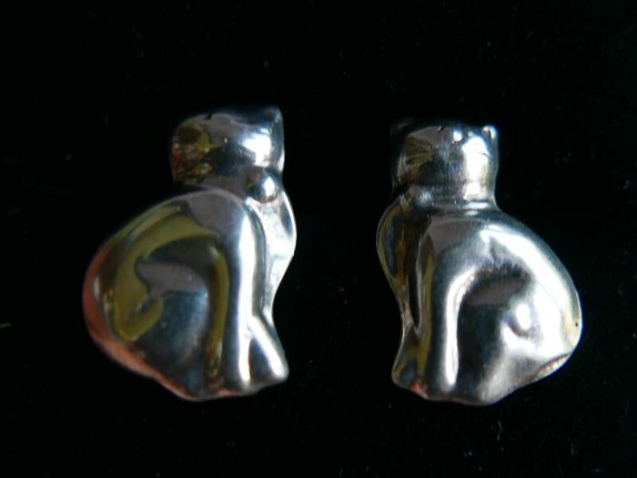 Vintage Sterling Silver 925  Earrings 2,13g