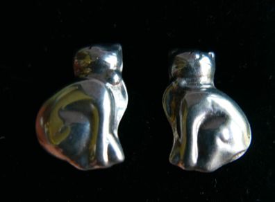 Vintage Sterling Silver 925  Earrings 2,13g