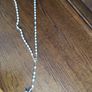 Vintage pale blue  Rosary beads Image 2