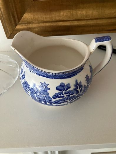 Willow Pattern D Mark Jug 1940s