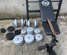 Bench and weights