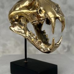 Snow Leopard (19cm) - Polished Bronze