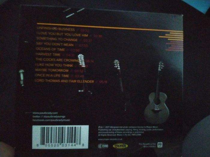 Paul Brady - Unfinished Business Cd