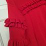 Red jumper Frill detail Image 5
