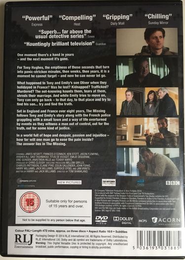 The Missing -  Series 1 [2014] Complete Series [UK-BBC] [DVD TV Boxsets]