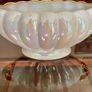 Vintage H J  Wood Burslem Pearlescent Lustre Mantel Vase with Gold Handles Image 8