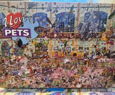 Gibsons Mike Jupp I love pets 1000 pieces jigsaw puzzle