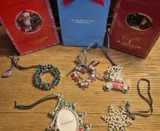 Newbridge Silverware Crystal Christmas Decorations x5 Bundle | Vintage & Modern | Mint