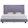 Bed Frame Light Grey Fabric 135x190 cm Image 2