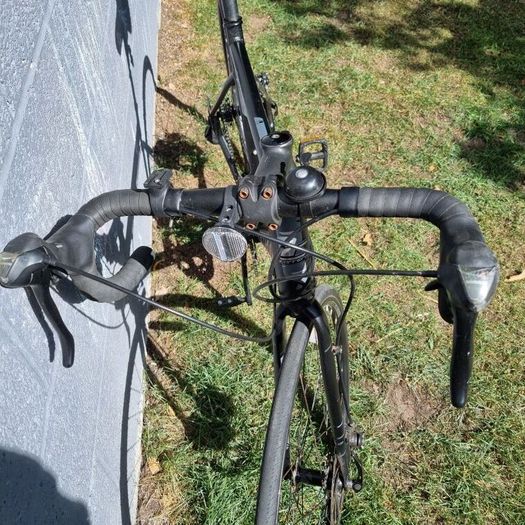 road bike and accessories