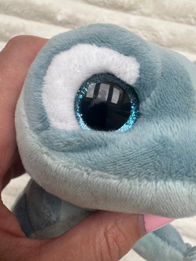 TY Frozen 2 Plush Sparkle BRUNI The Fire Spirit Salamander NOT Working Damaged eyes Used  Please look at the pictures