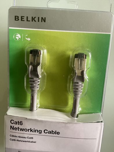 CAT 6 - 10m Ethernet Cable - BELKIN - LAN - Patch Cord | High-Speed - 1000 MBps 1GB Cat6 - Cat 5e RJ45 - Gigabit Ethernet CAT5