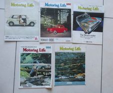 5 X Vintage Irish ' Motoring Life ' Magazines
