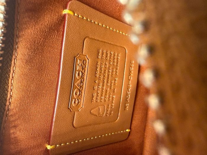Coach limited re-edition swinger bag 20 in signature crystal jaquard