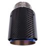 Car exhaust tip, Carbon Fiber, Blue, 64-67mm Image 9