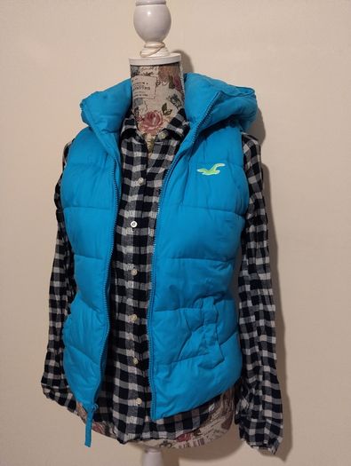 Hollister Bodywarmer fleece lined Gilet Jacket