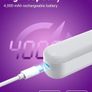 Mirror Lights, Rechargeable Battery Dressing Table Lights  Stick On Mirror, 4000mAH, Touch Make Up Vanity Lights, Screw-Free Portable LED Lamp Bathroom Lighting USB Light Bulb Walnut Image 3