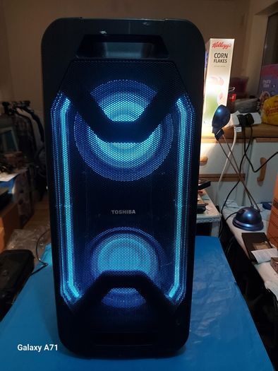 TOSHIBA Portable Sound System, Party Speaker, Bluetooth, Model TY-ASC65, everything working perfect