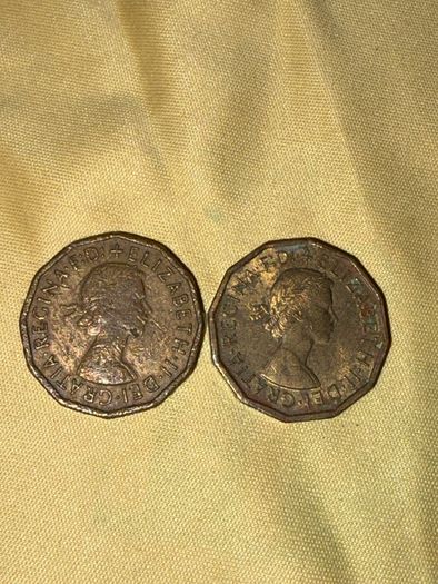 1964 & 1967 Great Britain Pre-Decimal Threepence Coins