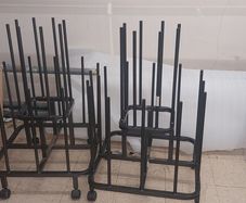 Rug display stands
