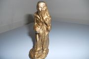 Antique Led "Old Man Figurine("4.5"tall)painted inGold Paint(Approx Early 1900's)