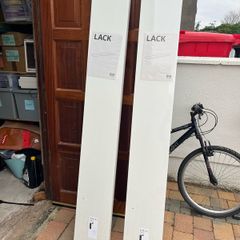 2 Ikea Lack White Shelves