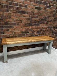 Harvey Norman Savanagh Solid Oak Bench 140cm