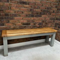 Harvey Norman Savanagh Solid Oak Bench 140cm
