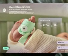 Owlet Dream Sock - Mint (Unused)