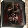 Rock God Anne Stokes Gothic Skeleton Death Grim Reaper Holding Battle Axe Guitar Holographic Picture Image 2