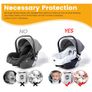 Orzbow Maxicosi Cover, Breathable Universal Baby Car Seat Cover Group 0+, Stain-Resistant Universal Maxicosi Cover, Machine Washable, 100% Pure Cotton (White Stars) Image 4