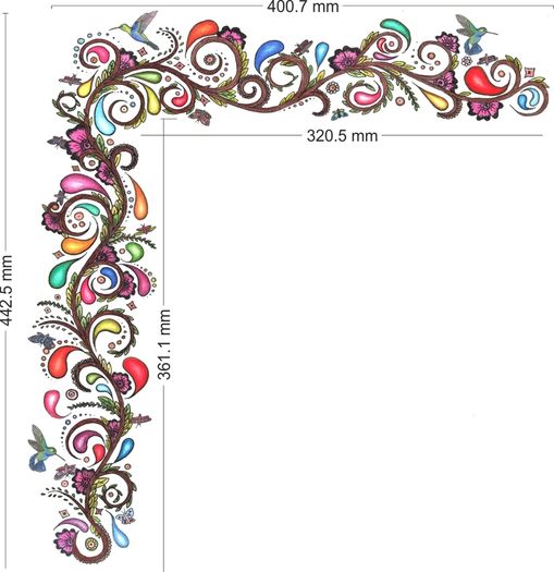 Handcrafted Bohemian Wall Art Decal/Sticker/Art Transfer