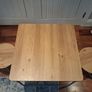 Childrens square table and two stools set Image 3