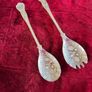silver plated serving spoons Image 2