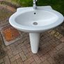 bathroom sink and pedestal Image 2