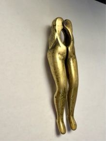 Vintage brass legs nutcracker