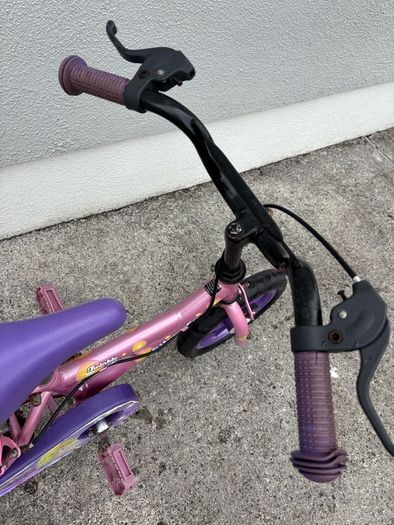 Kids Bike with Stabilisers - Pink & Purple
