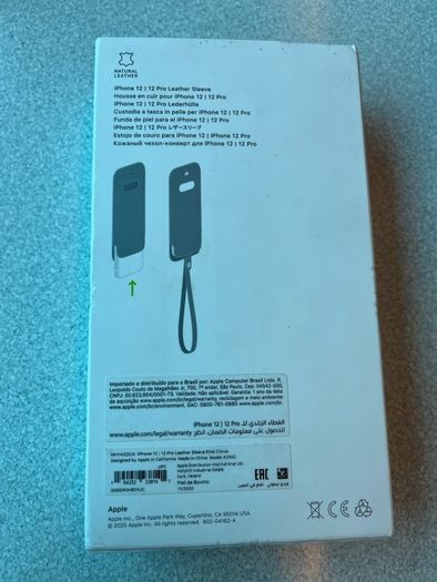 Apple IPhone 11 12 13 14 Pro Leather sleeve cover case with MagSafe original