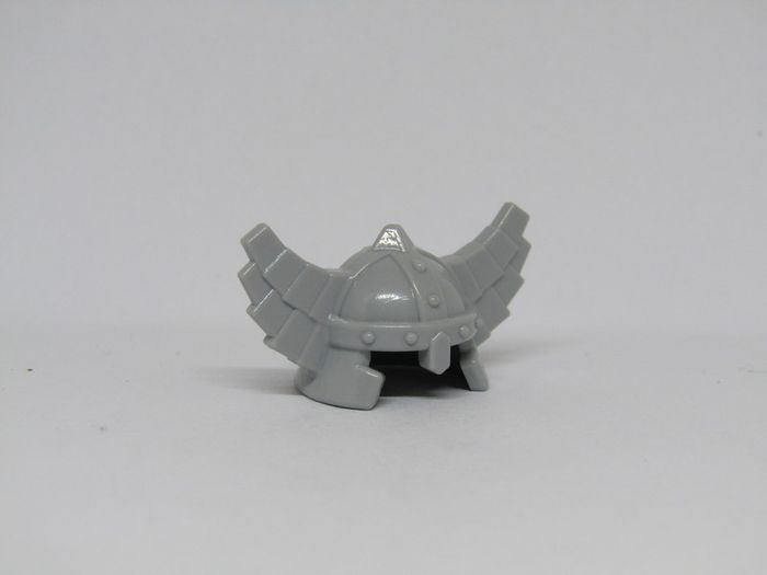 LEGO Castle Knights Dwarf Miner Minifigure Helmet Prototype Flat Gray Unreleased Colour Very Rare And Hard To Find Set 61848