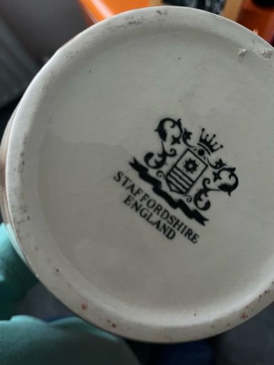 Staffordshire jug and wash bowl
