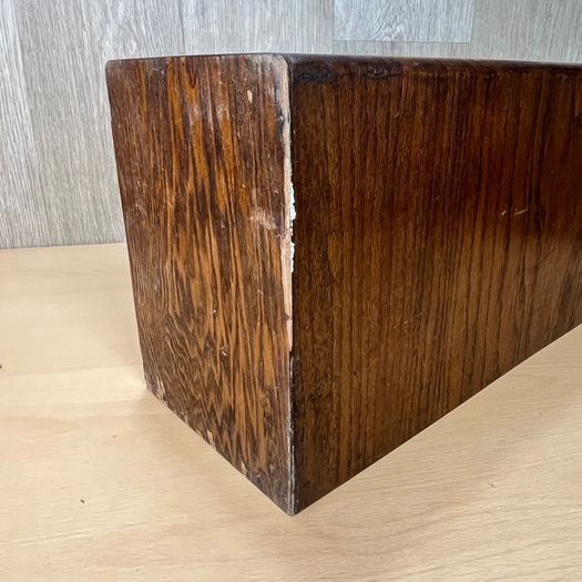 Victorian Oak Index Card Drawer - Large - 50cm x 17cm x 24cm