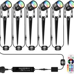 Garden Spot Lights Waterproof 20m Extendable Cable Plug-in Outside 12v Time