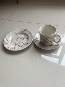 Vintage 70's Staffordshire Ironstone Cup/Saucer/Plate set.