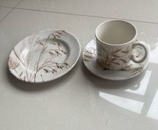 Vintage 70's Staffordshire Ironstone Cup/Saucer/Plate set.