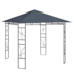 Gazebo 3x3x2.7 m Anthracite 160 g/sq.m