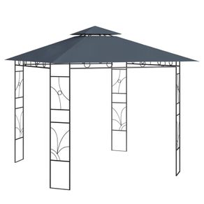 Gazebo 3x3x2.7 m Anthracite 160 g/sq.m